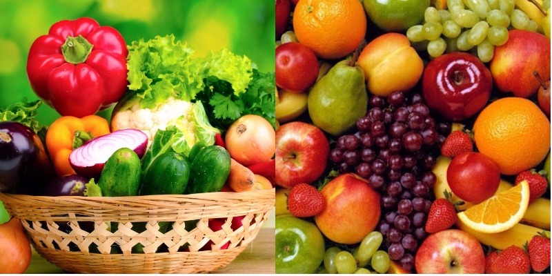 Bổ sung thêm các nhóm trái cây và rau vào menu hằng ngày